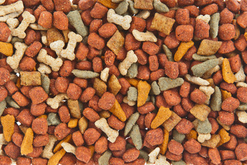 Dog food background