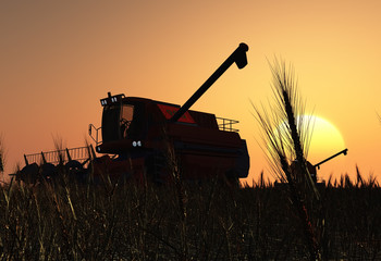 Fototapeta premium machine for harvesting