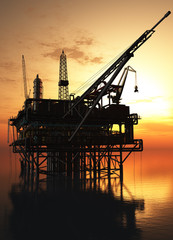 Fototapeta premium Oil Rig