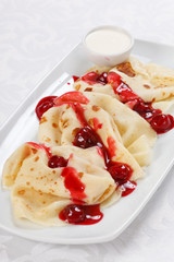 pankaces with cherry