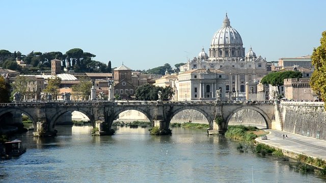 Fiume Tevere, Ponte Sant'Angelo, San Pietro, Roma