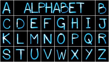 lightpainting - Alphabet complet