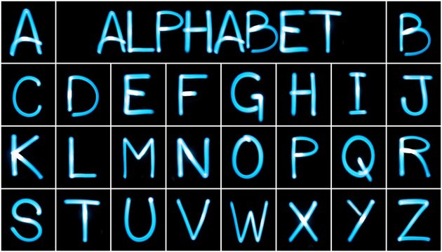 lightpainting - Alphabet complet