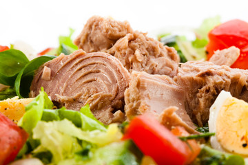 Tuna and vegetable salad