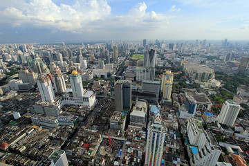 Vue aérienne de Bangkok