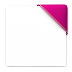 Pink corner with golden edge