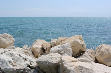 View of the Black Sea on a sunny day