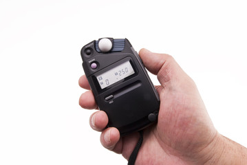 mesure de la lumière au flash