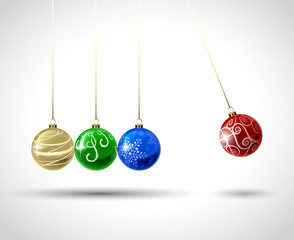 christmas time colors ornaments