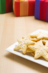 Christmas cookies on a plate