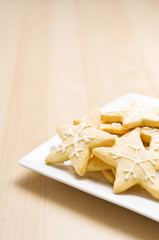 Christmas cookies on a plate