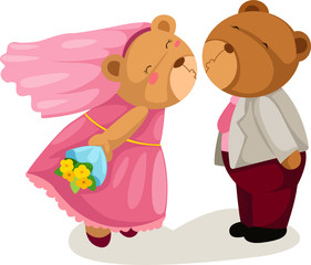 Teddy bear wedding