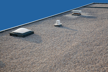 Inverted gravel roof chimney and skylight - 35901915