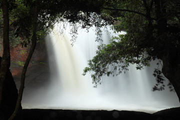 The beautiful waterfall at Khao Yai national park, in Thailand