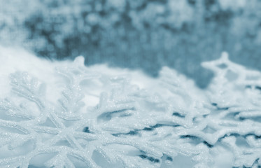 Obraz premium Snowflake big closeup