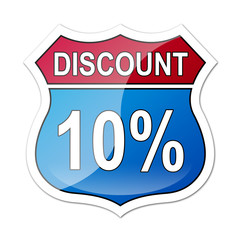 Señal carretera americana con descuento 10%