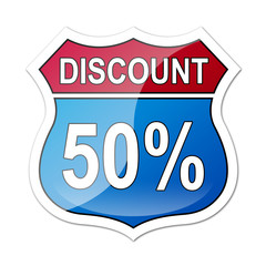 Señal carretera americana con descuento 50%