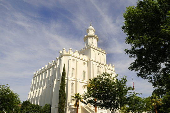 St George Mormon temple Utah USA