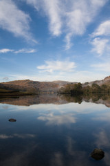 Fototapeta na wymiar Lake District Reflection Portrait
