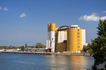 Obraz premium Cargo harbor in Poland - Gdansk - Danzig.