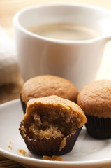 Coffee and cinnamon muffins