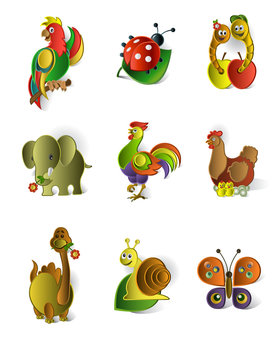 Icons of animals