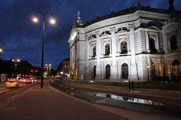 Fototapeta na wymiar Vienna noc - Burgtheater
