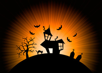 Halloween nightmare world background
