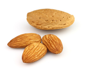 Almonds kernel in closeup