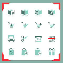 Shopping icons 2 | In a frame series