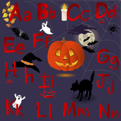 Halloween  Alphabet.