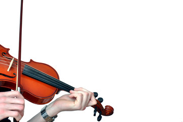 Hände die Geige spielen, Violine spielen