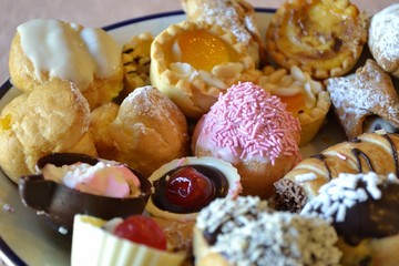 colorful pastries