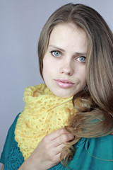 girl in a yellow scarf