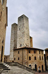 Tower in San Gimignano, Italy