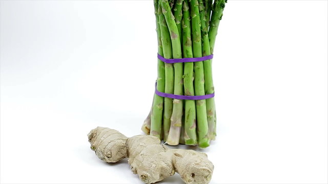 Asparagus and ginger