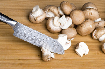 Cut mushroom