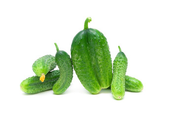 cucumber on white background