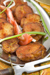 Red Hot Shredded Potatos, Indian food.
