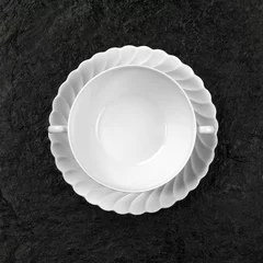 Fototapeten white porcelain soup plate © PRILL Mediendesign