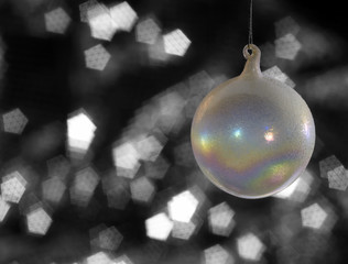 iridescent Christmas bauble