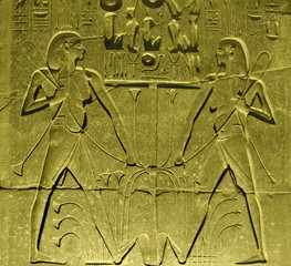 ancient relief at Luxor Temple