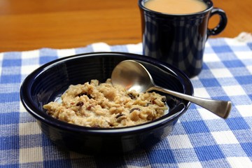 Healthy oatmeal breakfast