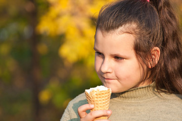 Girl with ice cream