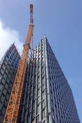 Hochhaus in der Bauphase