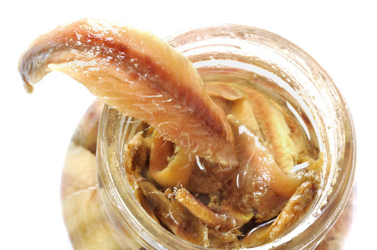 Fillets of anchovies in olive oil