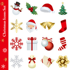 Christmas icons set