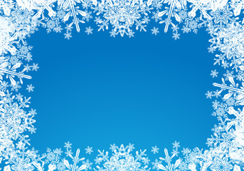 Blue Christmas Card Background