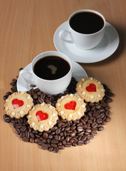 Cookie and coffee cup