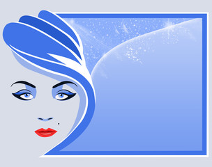 Stilisiertes Gesicht (Winter)